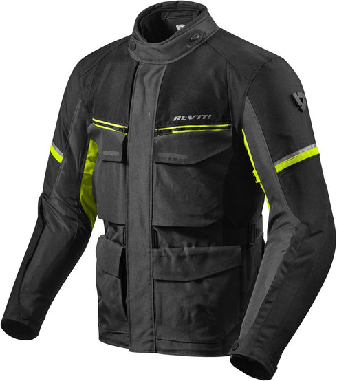 Geaca Moto REVIT Outback 3 Dark Grey/Black/Yellow